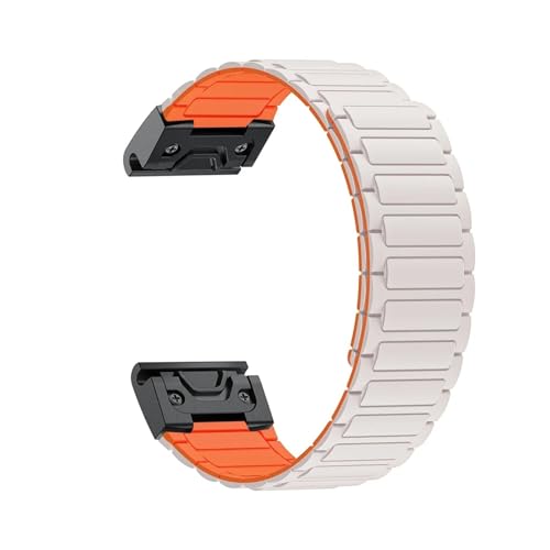 [�����ȓX] 26mm �V���R���X�g���b�v �ɓK��Garmin Band Fenix 8 7X 7 Pro Fenix 6X 5X 5Plus Tactix 7 Enduro 3 2 Loop Descent Mk1 �u���X���b�g(Starlight or