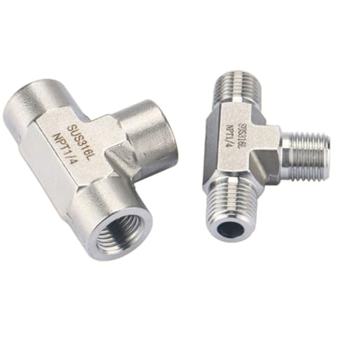 Conector en T para tuberías de acero inoxidable en sistemas de riego 5