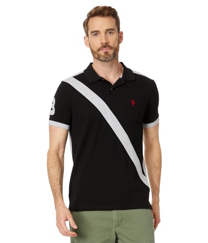 Polo en tricot piqué U.S. POLO ASSN. à manches courtes et coupe ajustée pour homme