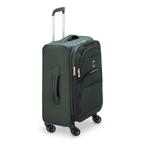Image of DELSEY PARIS Sky Max 2.0 Softside Expandable Luggage with Spinner Wheels, Green, 2-Piece Set (21 /Duffle)