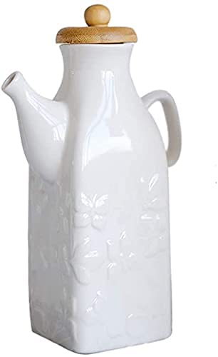 Huile d'olive sauce soja vinaigre huilier céramique blanc 650 ML de table