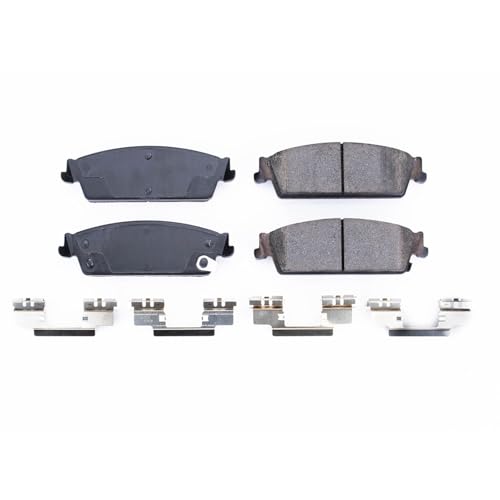 Image of PowerStop Rear Brake Pads for Cadillac Escalade 1999-00 |Escalade 2007-14 |Escalade ESV 2007-14 |Escalade EXT 2007-13 - Z17 Ceramic Brake Pads with Installation Hardware, 17-1194