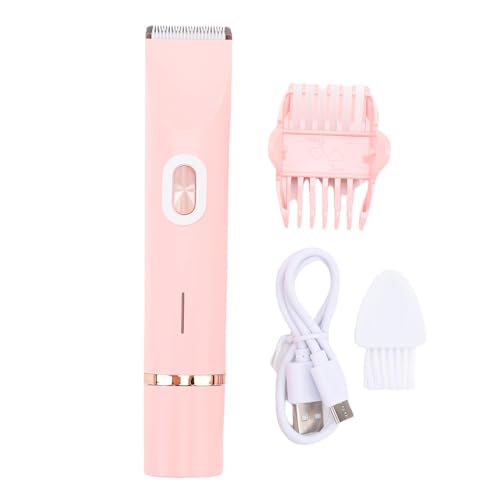 Recortadora de vello corporal contra la irritación con carga tipo C rosa 6