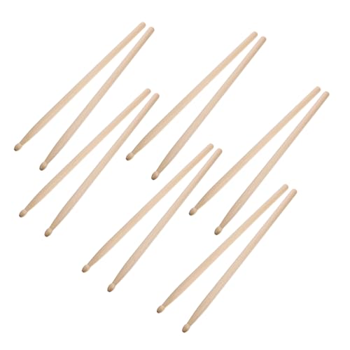 Baquetas para batería 5A madera maple 6 pares miniatura 1