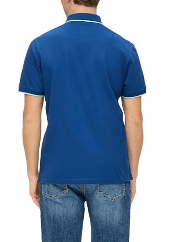 s.Oliver Herren 2141237 Polohemd, 5620 blau, S – Ansicht 2