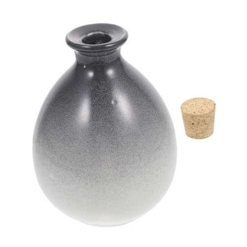 FUNOMOCYA Corked Wine Bottle for Home Household Glass Fruit Jar with Cork Stopper Essential Kitchen Gadget for Wine and Beverage Storage