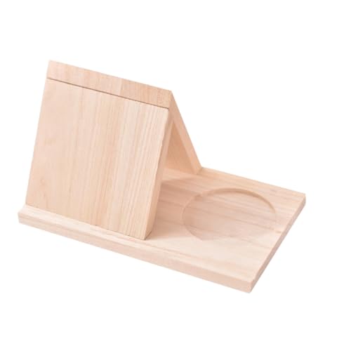 Soporte triangular de madera para tazas y revistas PRETYZOOM
