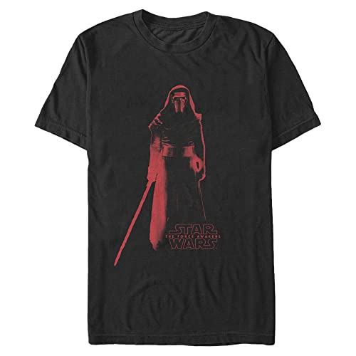 T-shirt Star Wars homme grande taille 5XL noir Kylo Ren imprimé rouge coton