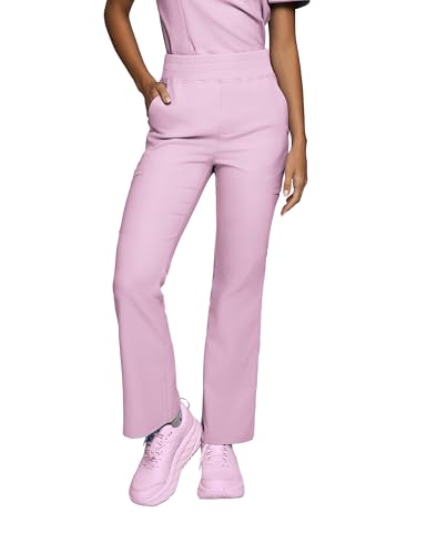 Image of Sedona Flared Scrub Pants for Women - High-Waisted, Slim Flared Fit with 6 Functional Pockets, Stylish Design