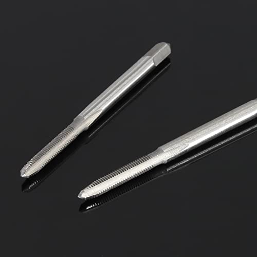 Image of 2pcs M3x0.5 Machine Tap, M3 Metric Thread Tap HSS Thread Tapping Tool, 3 Straight Flutes Thread Milling Taps (M3 x 0.5)