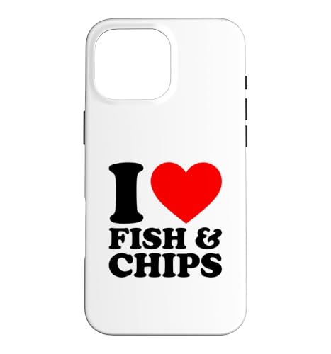 I Love Fish And Chips, I Heart Fish And Chips �X�}�z�P�[�X iPhone 16 Pro Max �p