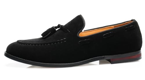 Mens Tassel Loafers Slip On Dress Shoes for Men Suede Business Casual Penny Loafers Prom Wedding Tuxedo Moccasins Comfort Shoes2