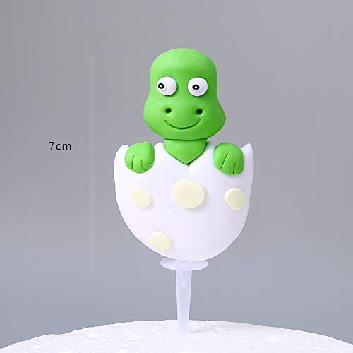 Birthday Cake Topper Dinosaur Cupcake Toppers 3D Dinosaur Cake Topper Dinosaur Theme Party Cartoon Animal Cupcake Toppers Cake Decorations Supplies,7 Pcs #TOP4