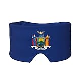 Orejeras con estampado de bandera de Nueva York, suaves y opacas, para dormir para adultos y niños