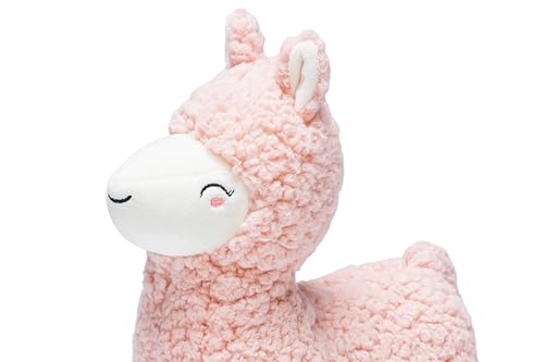 Karlie Alpaka Fuzzy, Hundespielzeug, Plüsch, Rosa, 20x6x22 cm