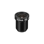PATIKIL 2.8mm CCTV Camera Lens, F2.5 FPV Security Camera Lens 2MP 1080P Super Clear Camera Lens 128° Wide Angle Lens M12 Threaded Dia for IP Camera Panoramic