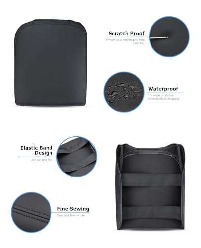 Image of INTGET Center Console Cover for 2026 Ford F250 F350 F450 F550 Super Duty Accessories 2023 2024 2025 XLT Car Interior Armrest Arm Rest Leather Middle Cushion Lid Pad Protector(Fit for Bucket Seat Only)