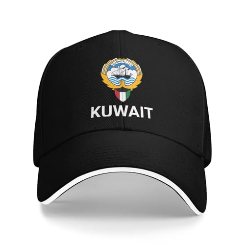 Support Koweïti Hat Casquette koweïtienne pour homme et femme I Stand avec emblème du Koweït Blason Casquette de baseball