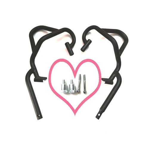 Motorrad Sturzbügel Für Benelli Für TRK502X Für TRK502 Für BJ500GS-A Für TRK 502 Für BJ500GS Motorrad-Motorschutzbügel Sturzbügel Schwarz(With screws)