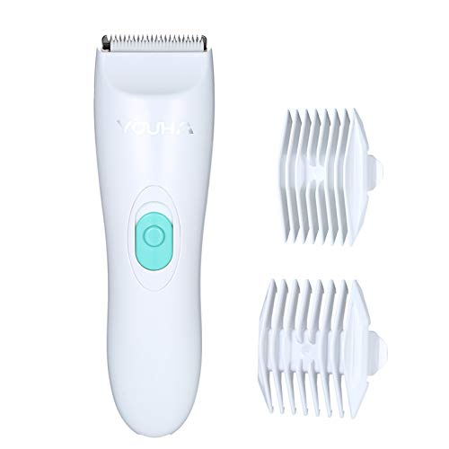 Sangmei bebê máquina de cortar cabelo elétrica à prova d 'água bastante operação recarregável 2 gui