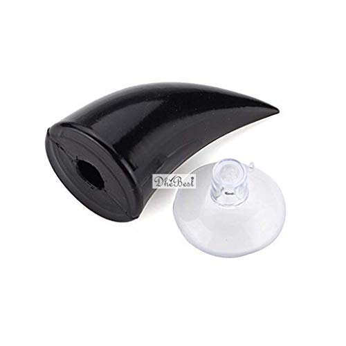 Image of Dhe Best HD1 Motorbike Helmet Devil Horn Suction Pad Rubber Headwear Decor Accessories Black Compatible with Yamaha FZ-S