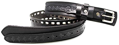 Men's Boys Girls Women Casual Basket Weave Oiled Leather Ranger Belt 26RAA23