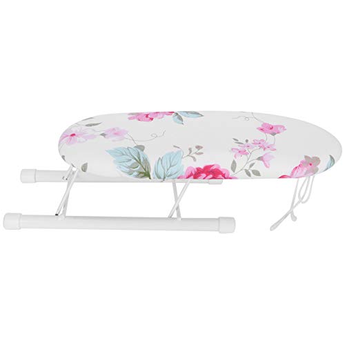 Ejoyous Small Ironing Boards, Folding Table Top Ironing Board With Cotton Cover, Portable Space Saving Mini Ironing Board Sleeve Cuffs Collars Ironing Table For Home Apartment Condo Dorm(Blooming) #TOP2