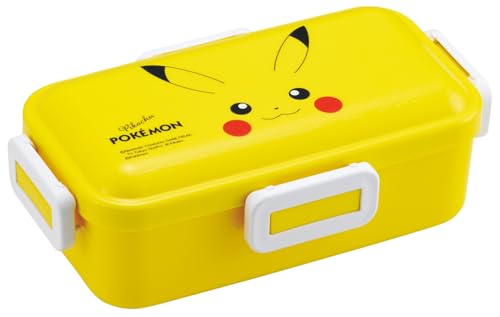 Image of Skater PFLB6-A Bento Box, Fluffy Serving Lunchbox, 18.9 fl oz (530 ml), Made in Japan, Pokemon Pikachu Face 25
