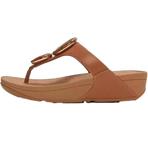 Image of FitFlop Women's Lulu Marbled-Stone Toe-Post Sandals