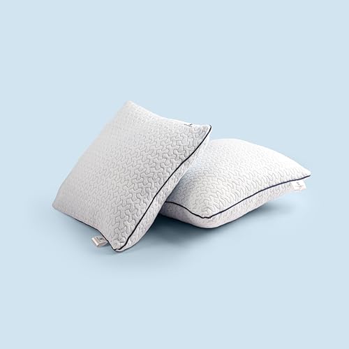Image of SleepStore Fibrom Cushion Pillow for Relaxing, Pack of 2, 16x16 Inch | Medium Firm Support | Versatile Pillow for Back, Side & Sofa Use | Soft Fiber Foam Comfort