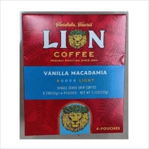 Amazon | ライオンコーヒー シングルサーブ バニラマカダミア 4袋入