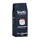 Santa's Coffee North Pole Blend Christmas Coffee - Medium Roast Whole Bean, 12oz - Holiday Seasonal Blend, Flavored Notes, Festive Gift for Coffee Lovers