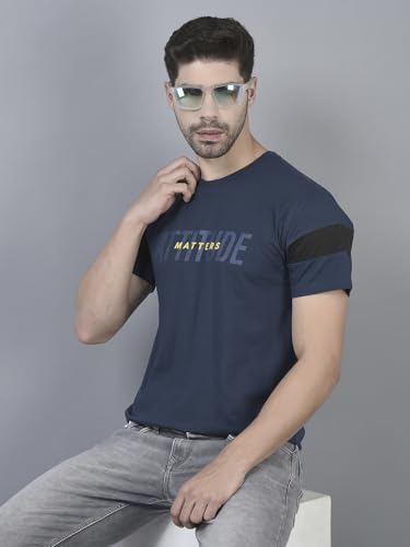 Image of Dollar Cotton Rich Fabric Solid Men's T-Shirt | Fashionable Prints | Embossed Logo Branding | Wide Array of Attractive Colours |