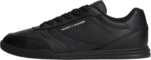 Tommy Hilfiger LoPro Cup Fm0fm05677 Chaussures Basses en Cuir pour Homme, Black, 43 EU