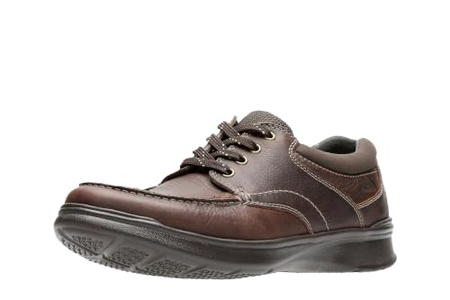 Clarks Herren Cotrell Edge Oxford, Brown Oily Leather, 41.5 EU Weit – Ansicht 1