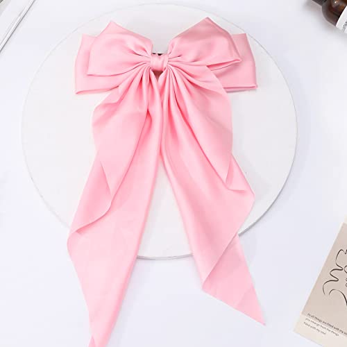 1PC lazo de satén grande para cabello de mujer miniatura 7
