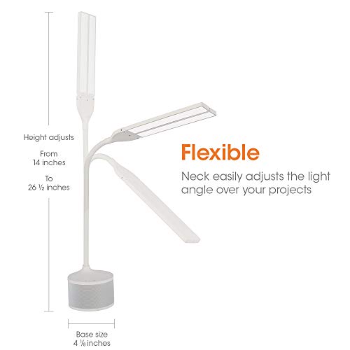 Ottlite Led Desk Lamp With Dual Head & Bluetooth Speaker - 3 Brightness Settings & Color Modes, Usb Charging Port, Energy-Efficient Natural Daylight Leds For Home Office, Desk, & Dorms #TOP6