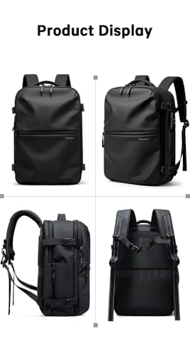 Image of Wooum Vacuum Compression Travel Backpack for Men, Waterproof Anti-Theft Backpack with Lock, Air-Sealed Compression System, Shoe Compartment, Laptop & Business Travel Backpack