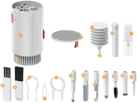 PSR aksesuar Q20 20 in 1 Çok Fonksiyonlu Elektronik Cihaz Temizleme Kiti Kulaklık Temizleme Kiti ile uyumlu - Görsel 1