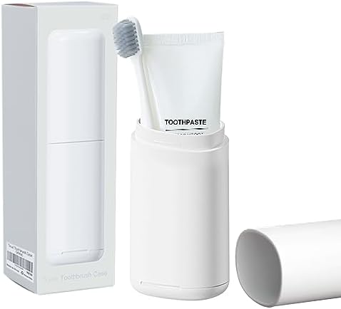DeTii Toothbrush-Travel-Case-minimalist, Small-Toothbrush-Holder-Easy-Cleaning, Comfortable-Portable-Toothbrush Travel-Container-For-Camping-School-Trip