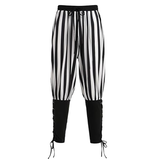 Odizli Pantalones medievales de lino para hombre, estilo gótico, steampunk, victoriano, Halloween, carnaval, cosplay, blanco y negro, L | Ya disponible en tu tienda friki favorita! En mundofriki.es! Odizli Pantalones medievales de lino para hombre, estilo gótico, steampunk, victoriano, Halloween, carnaval, cosplay, blanco y negro, L | Ya disponible en tu tienda friki favorita! En mundofriki.es!