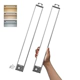 GOODEA 44.5cm Lampe Cuisine Sous Meuble Sans Fil 4500 mAh  Éclairage de Placard avec Détecteur de Mouvement, 90 LED, 3 CCT, Réglable en Luminosité, Montage Magnétique