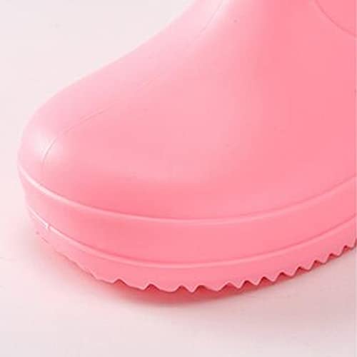 Kids Rain Shoes Easy on Rubber Rain Boots Giraffe Cartoon Pattern Non Slip Rubber Shoes Baby Girl Boots3