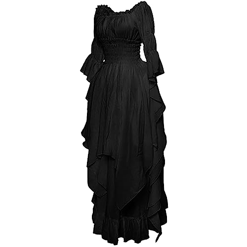 Robe en dentelle à manches évasées style gothique vintage - 2