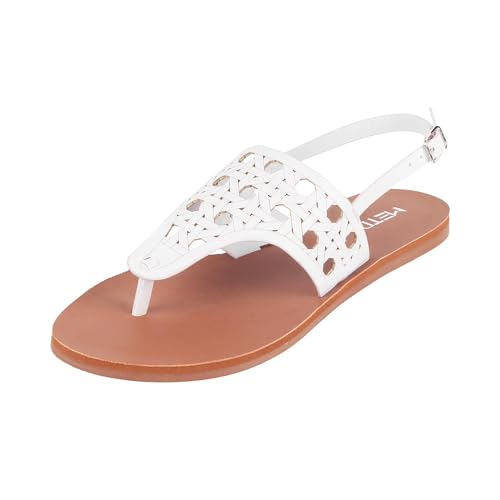 Image of Metro Women Synthetic Leather Flat Sandal