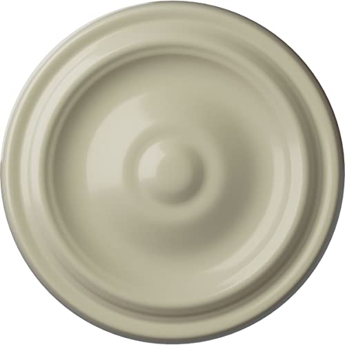 Image of 9 5 /8 inchOD x 1 1 /8 inchP Maria Ceiling Medallion (Fits Canopies up to 1 3 /4 inch), Clear Yellow