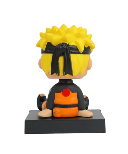 Image of Daiyamondo Polyvinyl Chloride Super Hero Anime Action Figure Bobble Head for Car Dashboard Office & Study Table Decoration for Everyone (Naruto, 9 Cm, 7.5 Cm)
