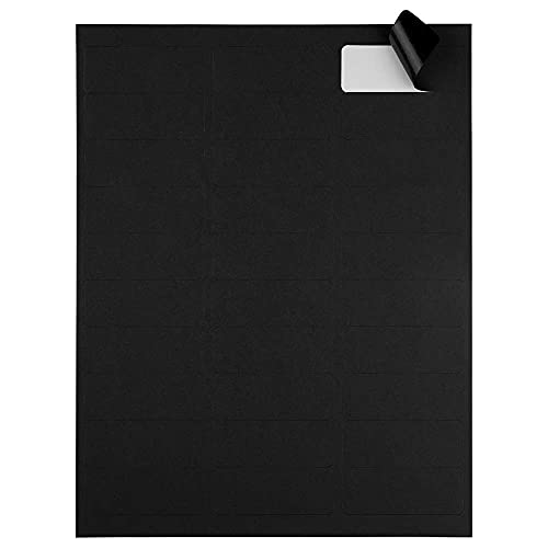 Jam Paper Return Address Labels - Standard Mailing - 1 X 2 5/8 - Black - 120 Shipping Labels/Pack #TOP2