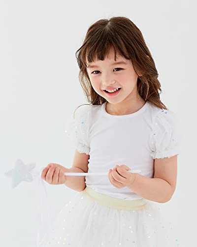 Ozkiz Toddler Baby Girls Summer Short Sleeve Cotton T-Shirts 3-7Y2