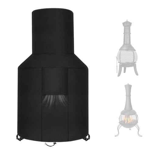 LYHNMW Patio Outdoor Chiminea Cover Heavy Duty 420D Oxford